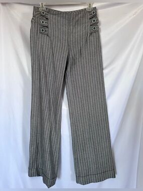 Elevenses Anthropologie Linen Blend Wide Leg Sailor Pant